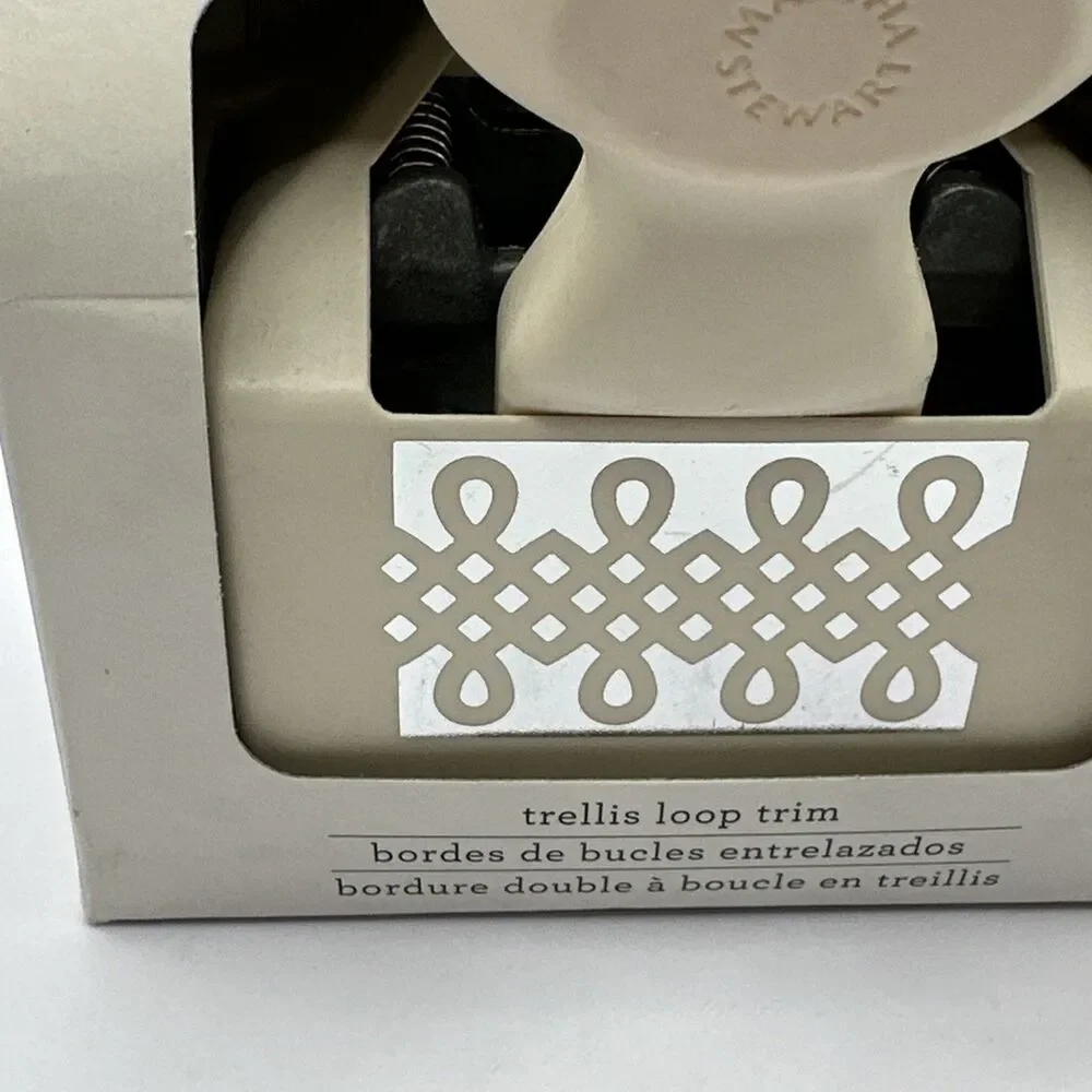 Martha Stewart Crafts - Trellis Loop Trim Double Edge Punch NEW Deep Trim
